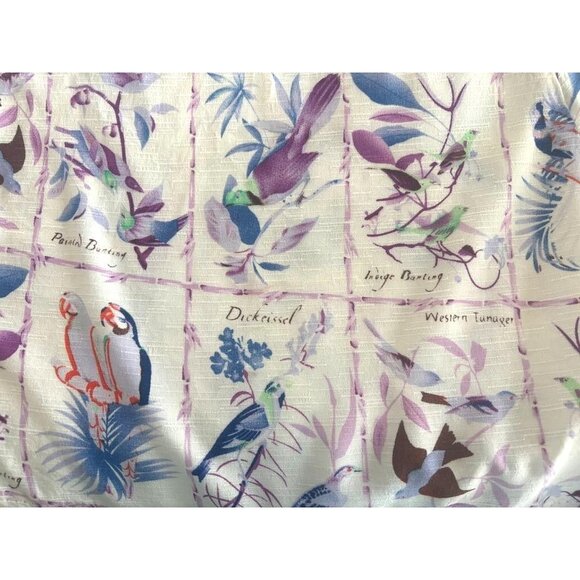 ONE TEASPOON Dress Size Medium Bird Pattern Lace Trim Tie Straps Sundress Mini - Picture 7 of 8